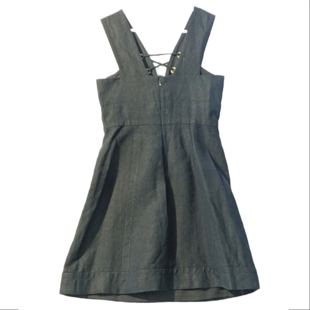 J. Crew Collection Lace Up Linen Dress - Picture 3 of 7